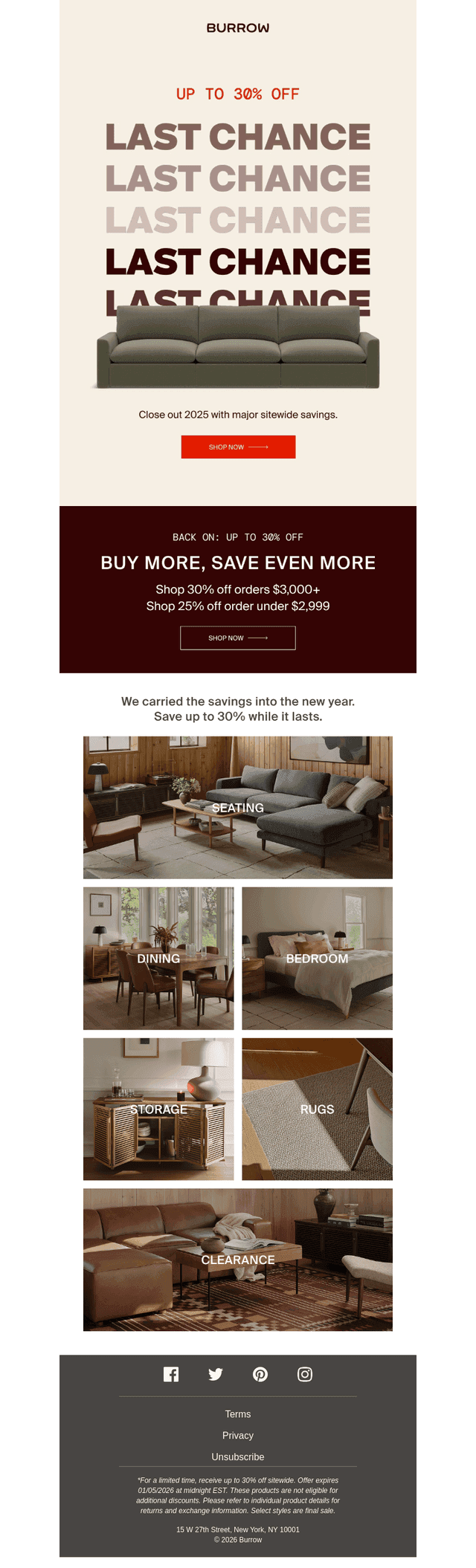 LAST CHANCE: Save up to 30%
