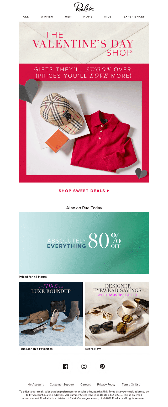 Valentine’s Day Shop ❤️ 80% Off EVERYTHING INSIDE