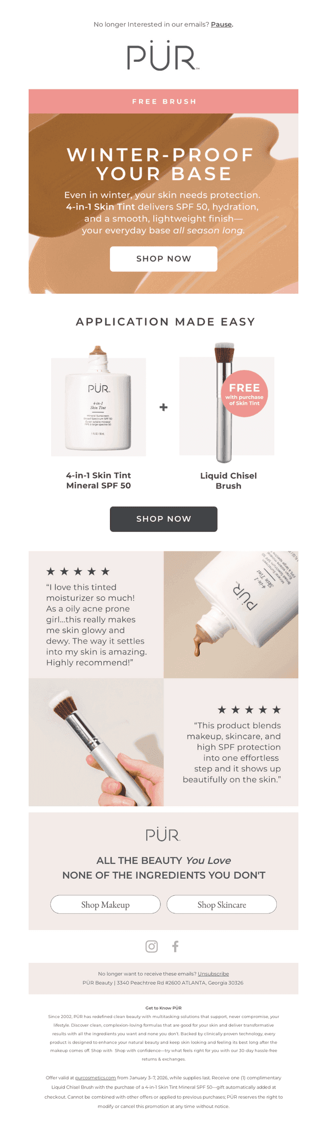 Your Winter-Proof Base + Free Brush ❄️