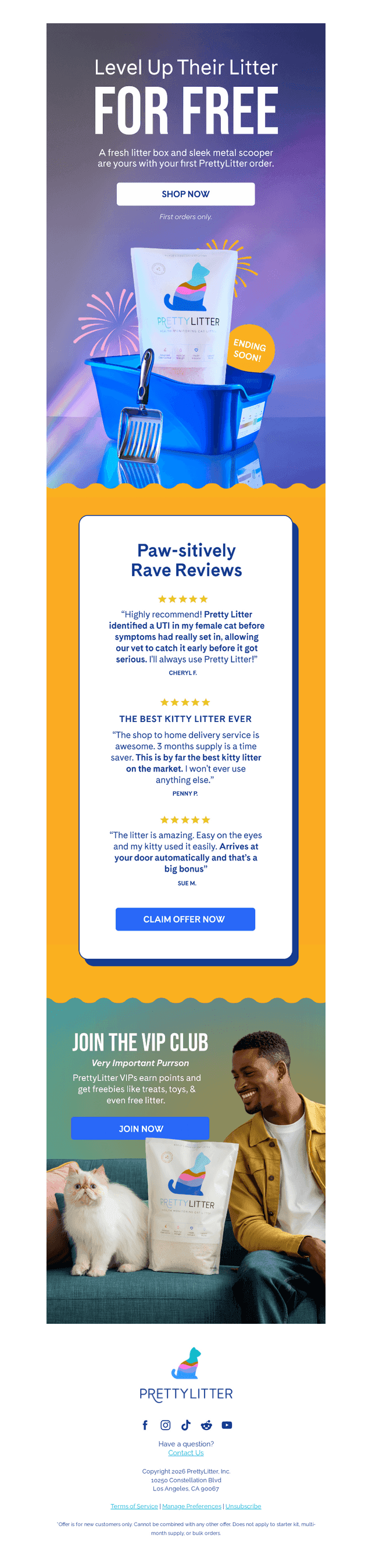 PrettyLitter email from Mon, Jan 5, 2026