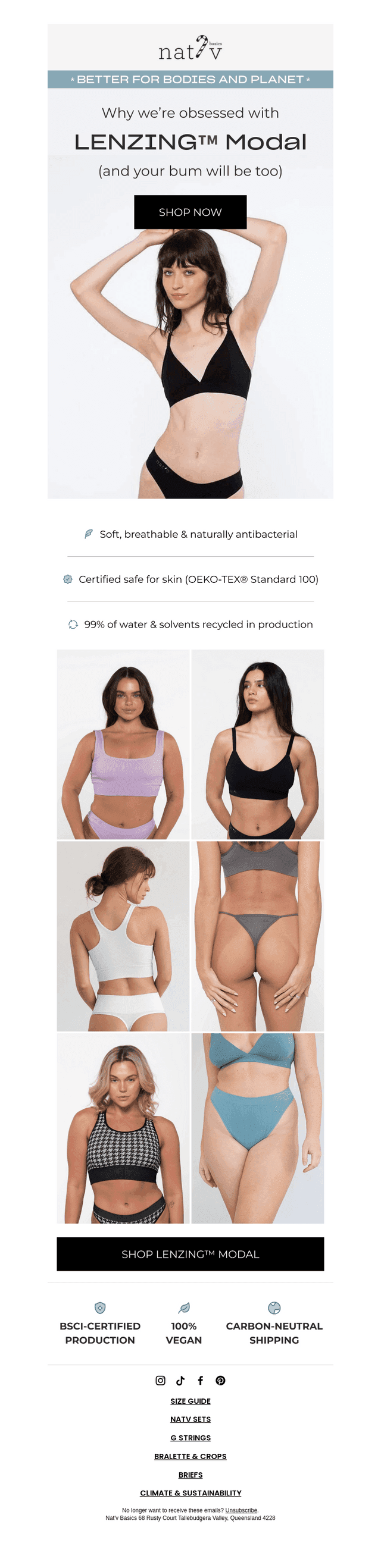 Why does your butt love LENZING™ fabric?
