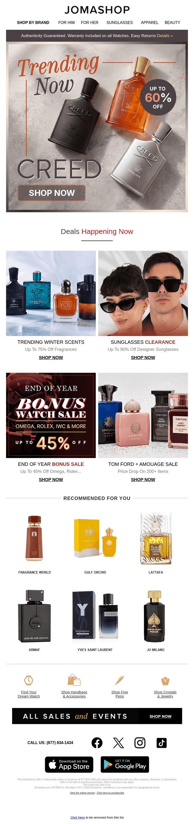 Creed Fragrances | 60% Off