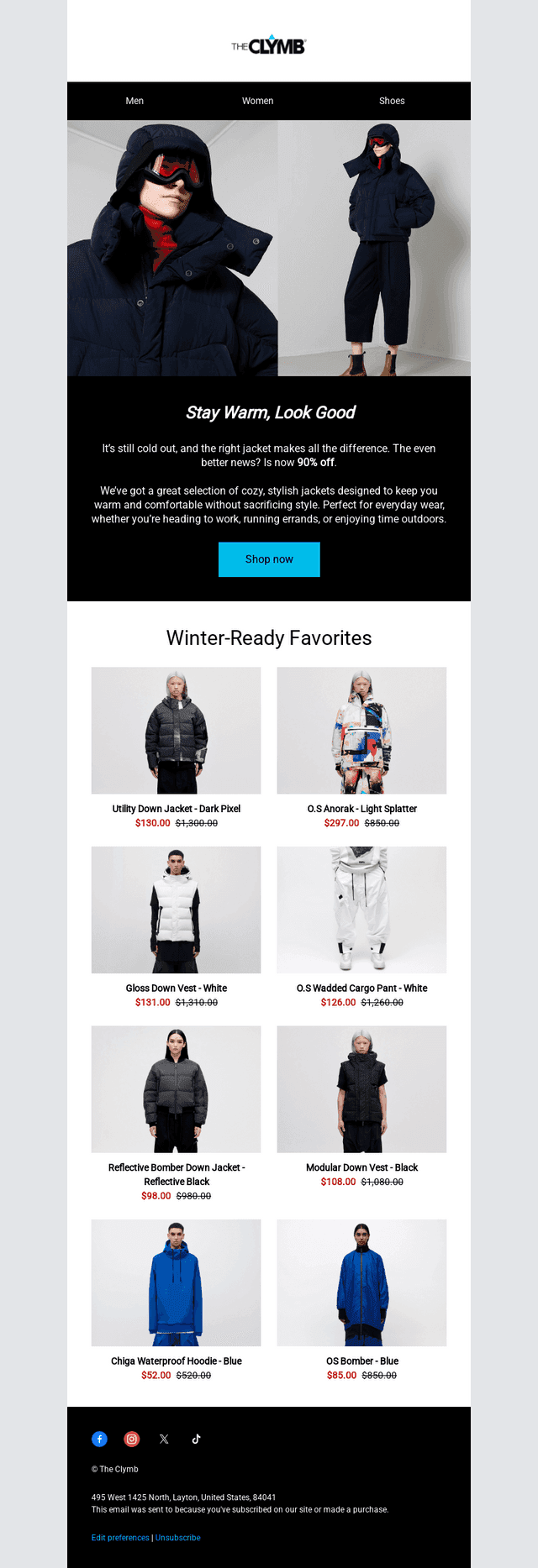 The Clymb email from Tue, Jan 6, 2026