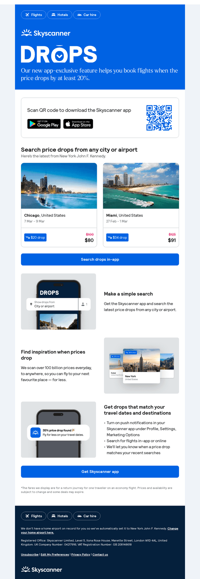 Your weekly price drops, from $80 ✈️ 📉