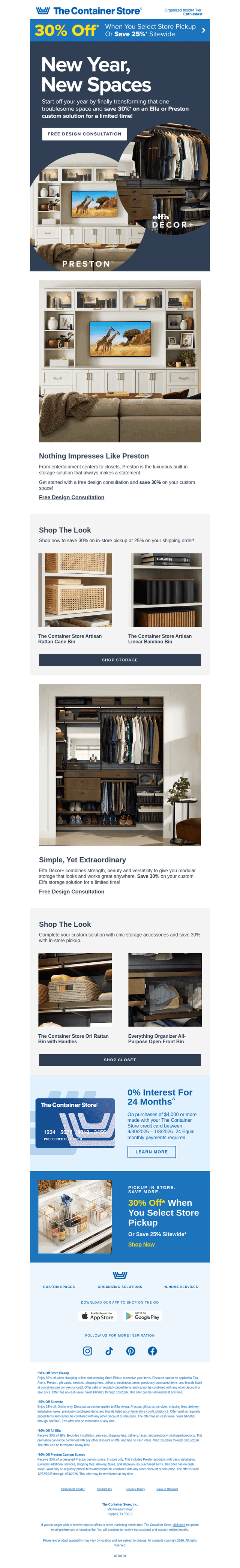 The Container Store email from Wed, Jan 7, 2026
