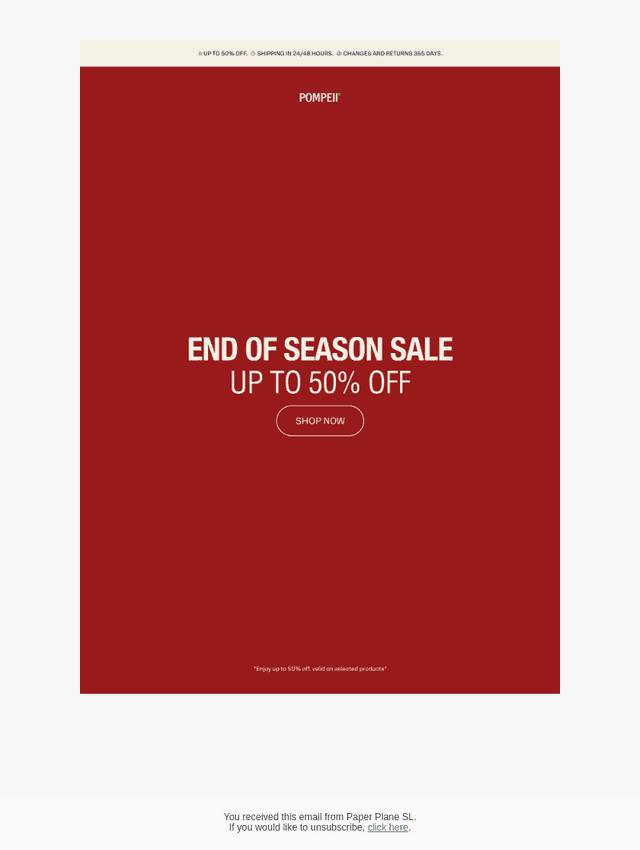 UP TO 50% OFF.