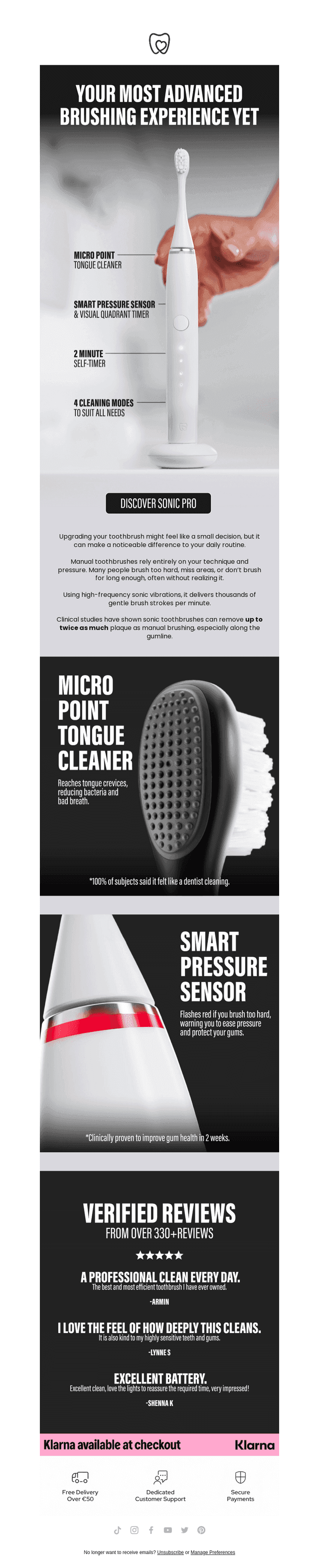 Why Sonic Pro outperforms manual brushing