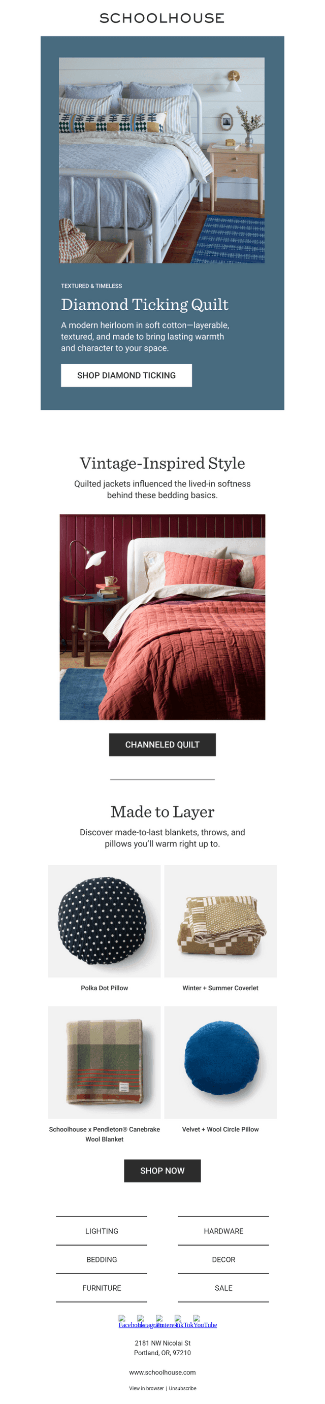 Bedding (& More Bedding) For Cozying Up