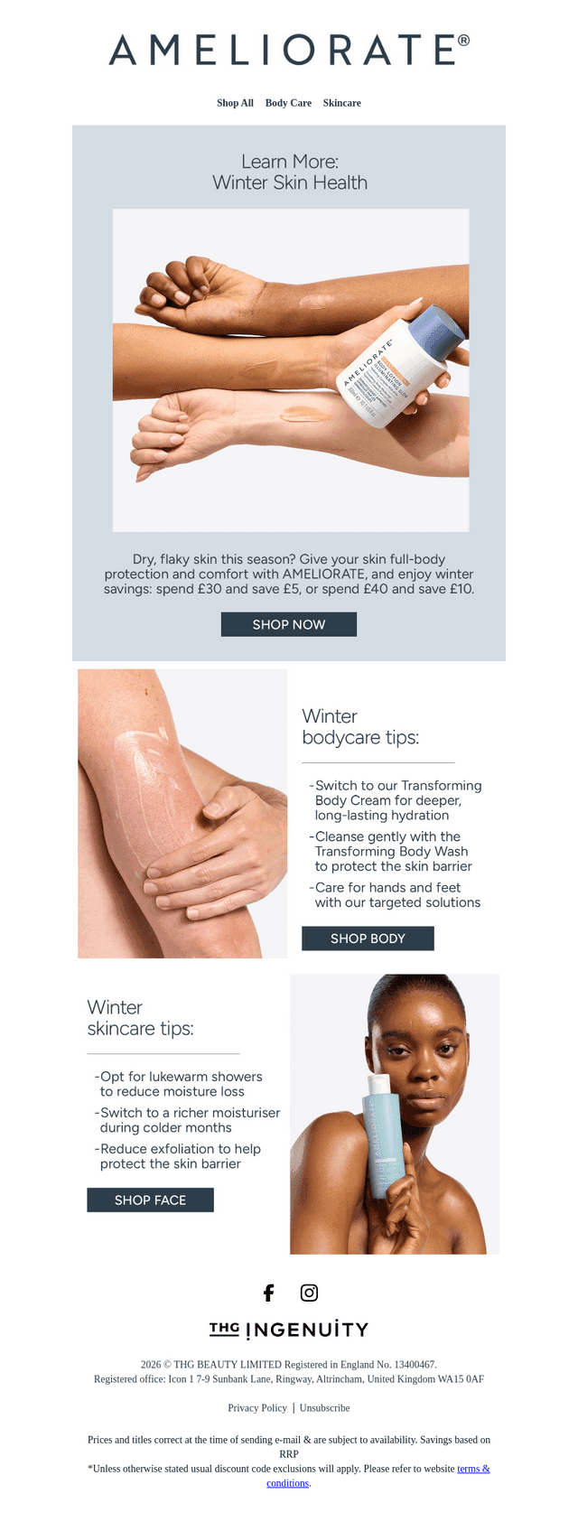 Ameliorate UK email from Fri, Jan 9, 2026