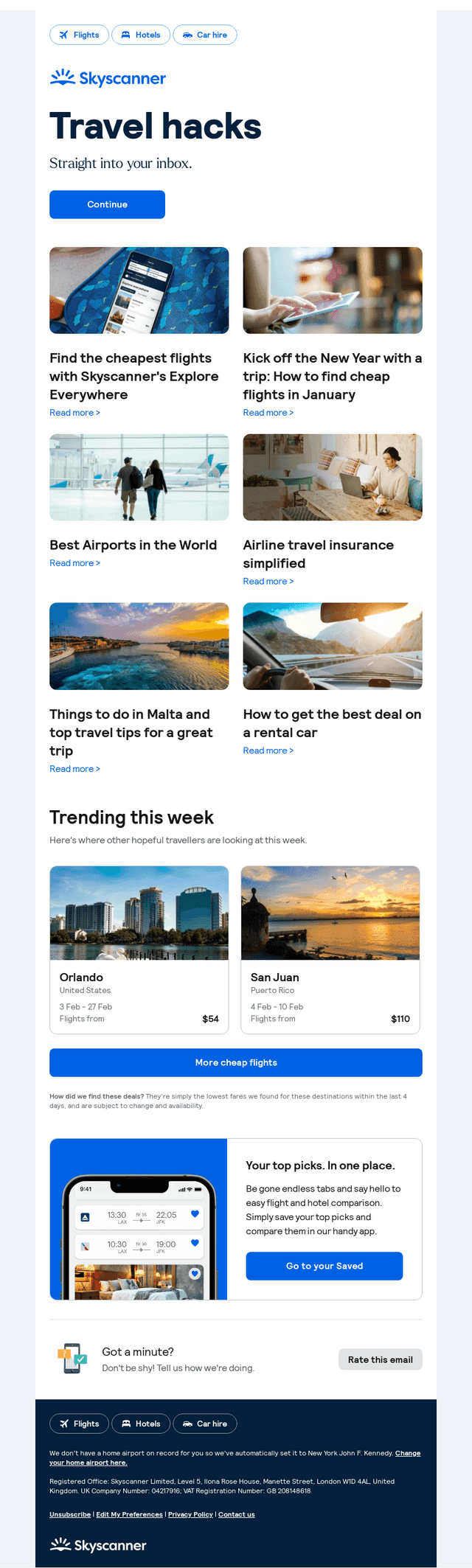 Find the cheapest flights with Skyscanner's Explore Everywhere