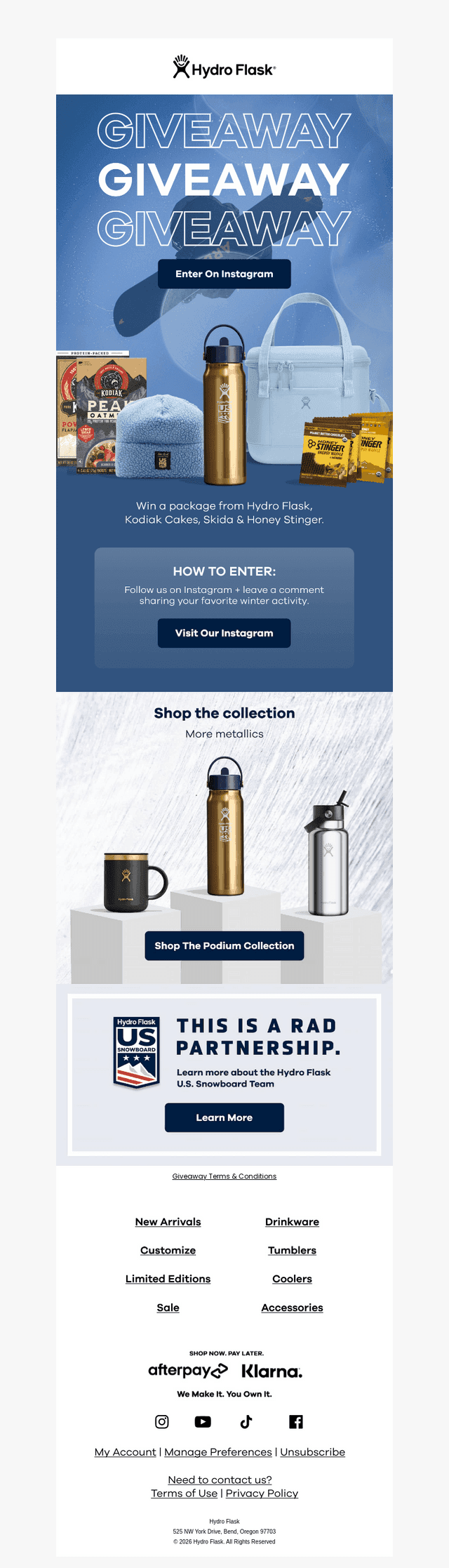 Hydroflask email from Fri, Jan 9, 2026