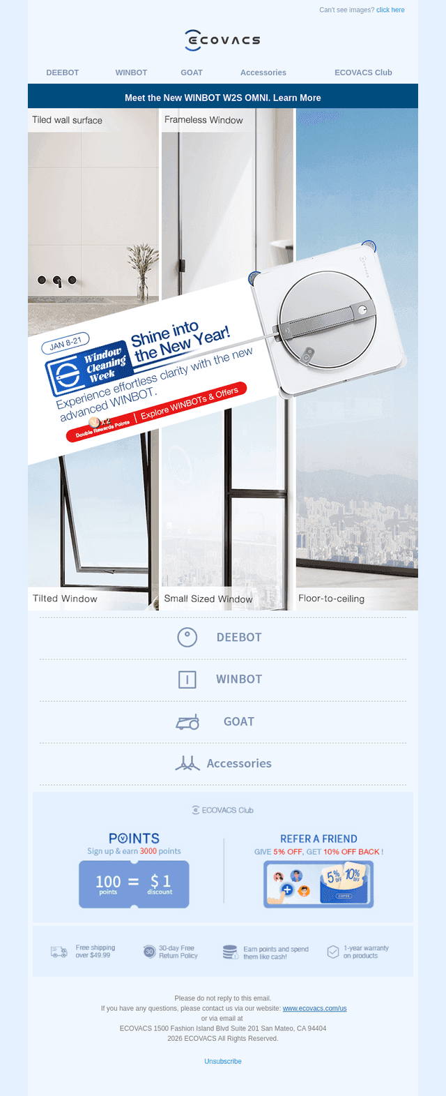 Window Cleaning Week Is On: Save on WINBOT + Earn Double Points