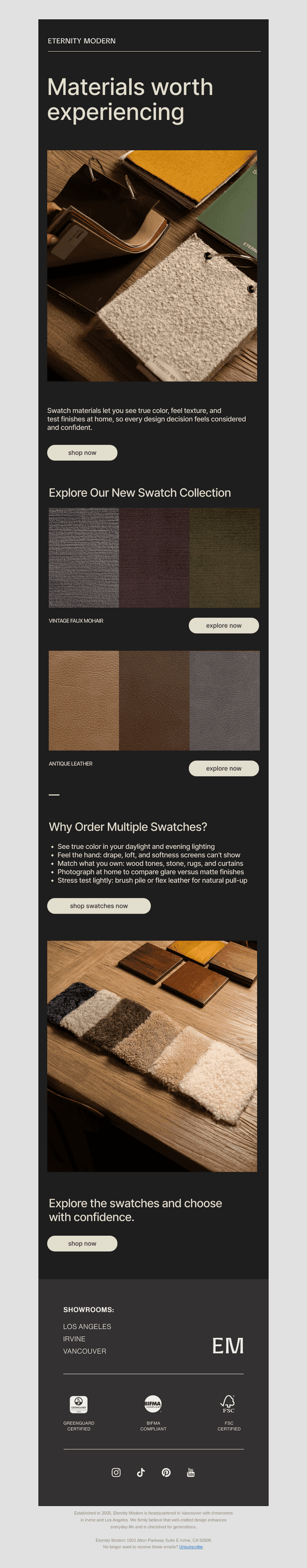 Swatches: Designed to Be Touched