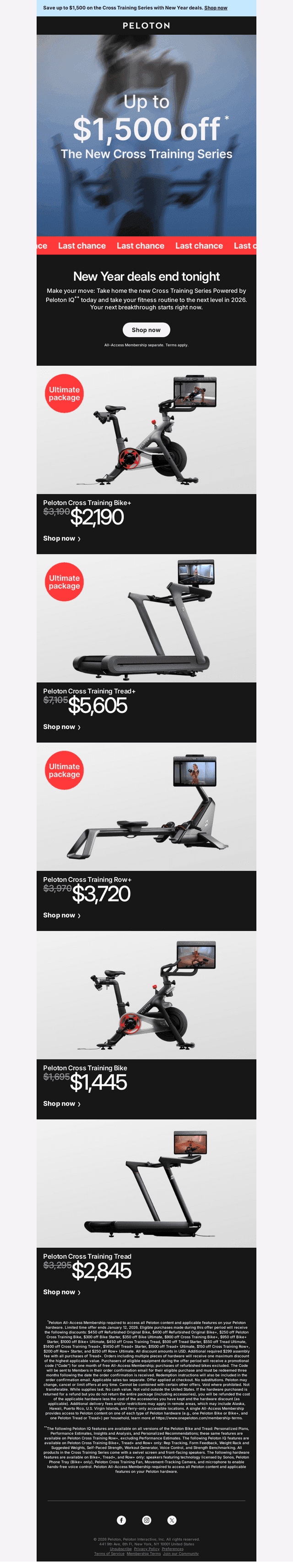 Ends tonight: Up to $1,500 off