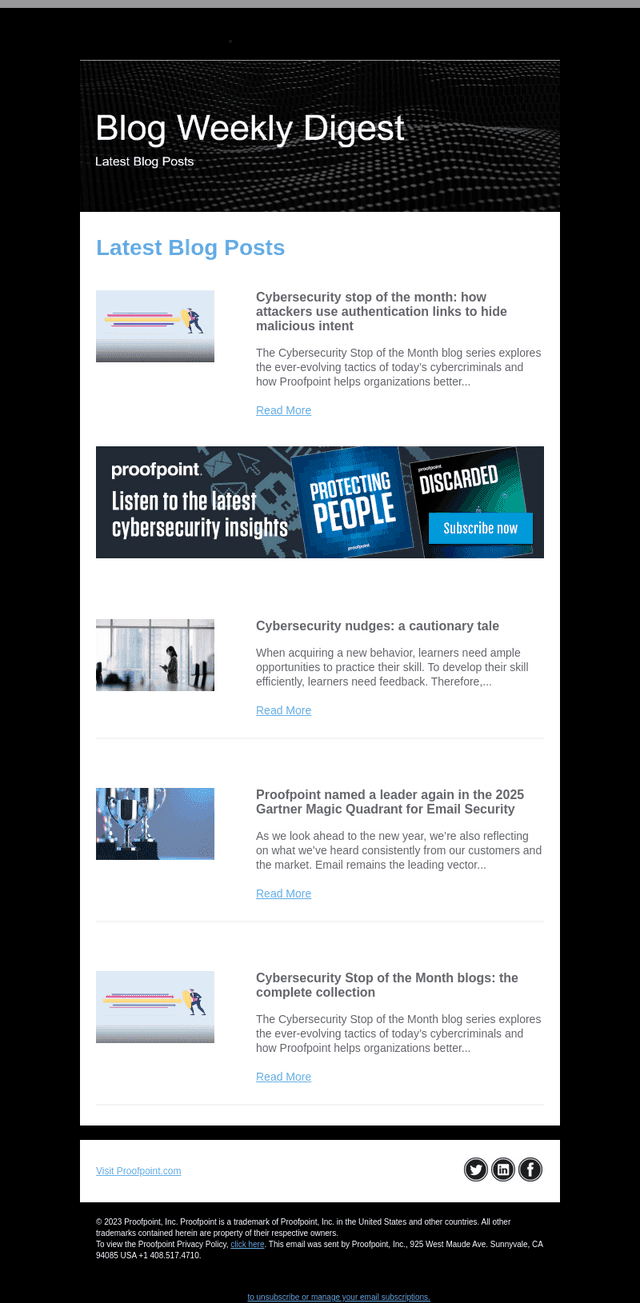 Proofpoint Blog Weekly Digest - Monday Jan 12, 2026