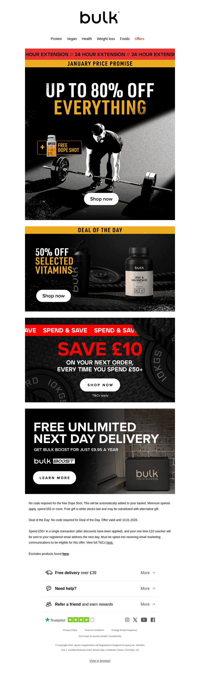 24 Hour Extension | Up to 80% Off Everything🚨