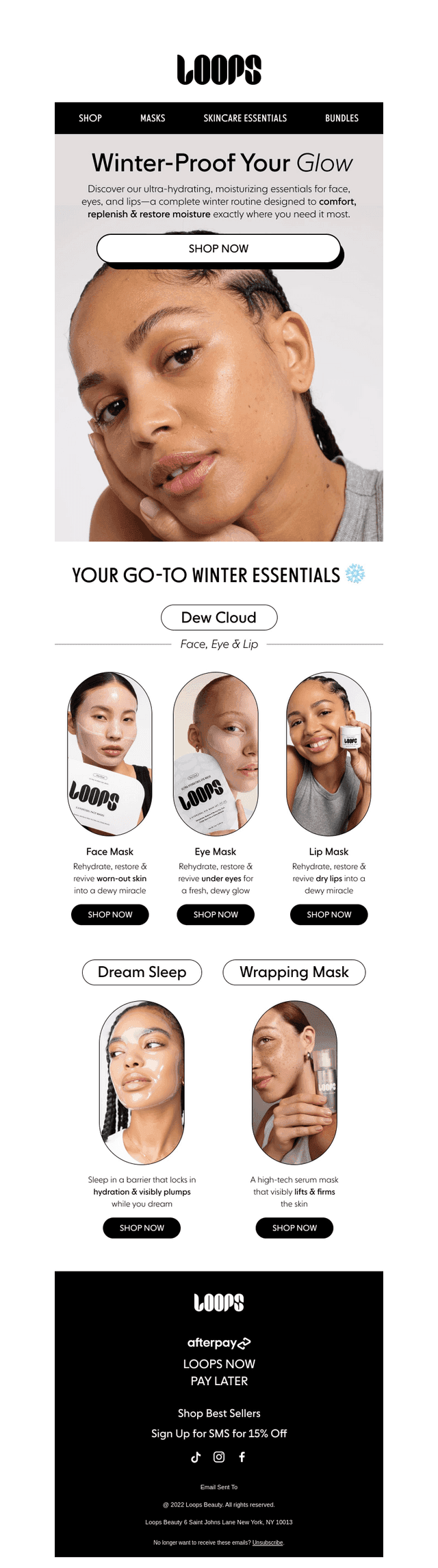 Loops Beauty email from Tue, Jan 13, 2026