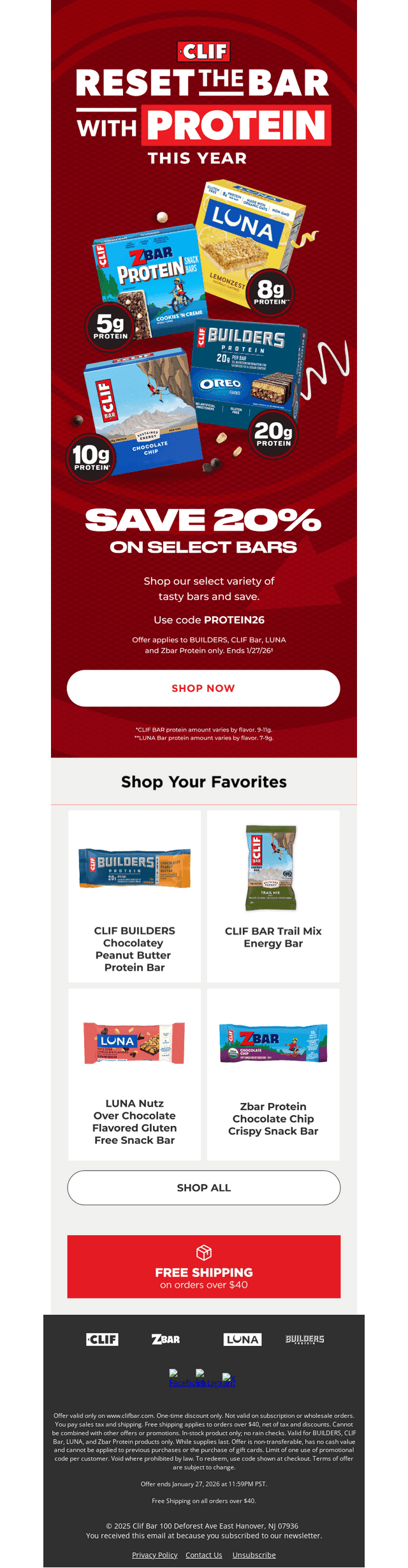 Power Up with 20% Off Select Bars
