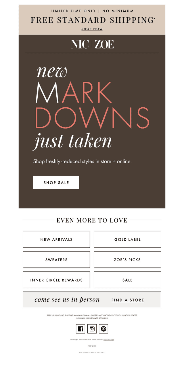 NEW ⬇️ MARKDOWNS ⬇️