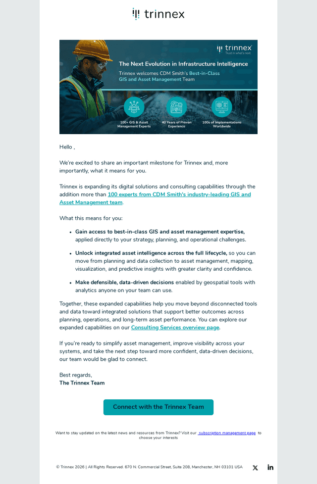 Introducing Trinnex’s expanded GIS & AM capabilities