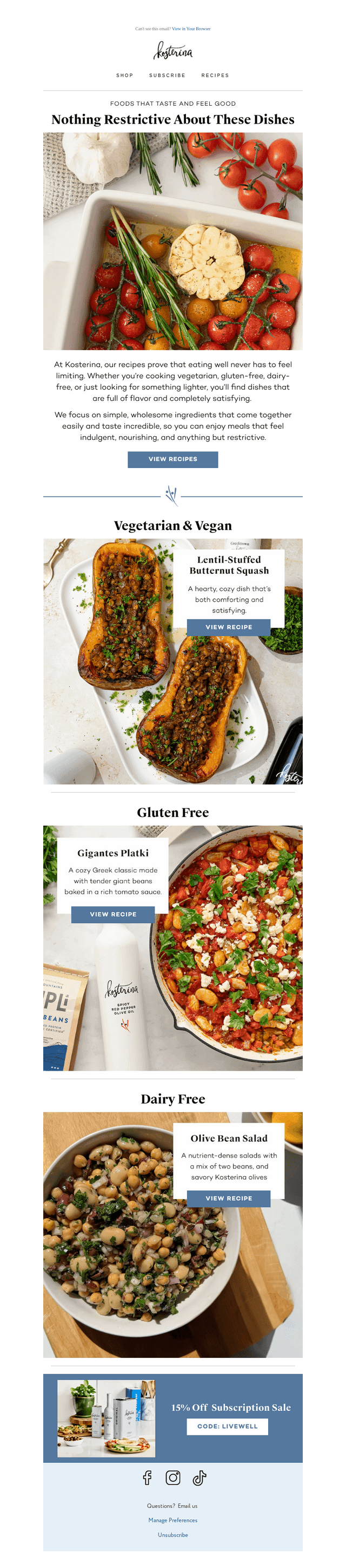 🍴Nothing Restrictive About These Dishes