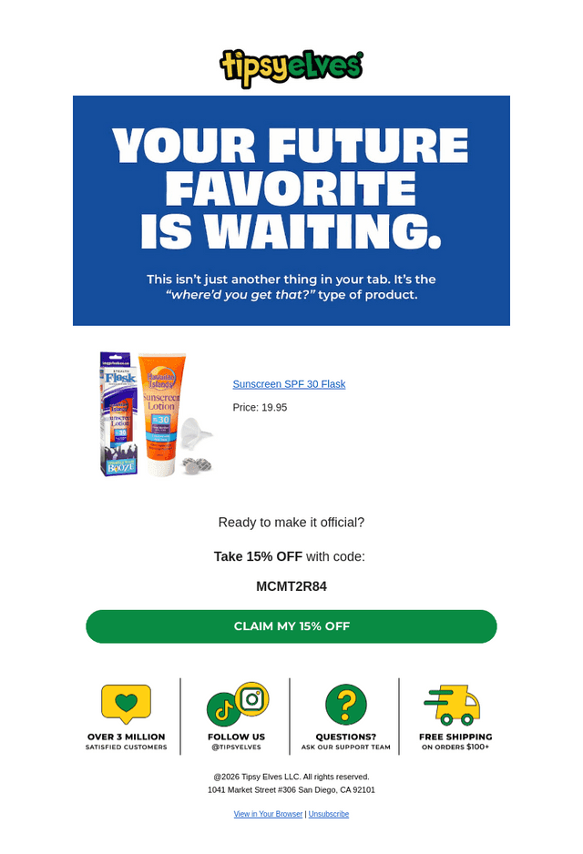 Last chance for 15% OFF
