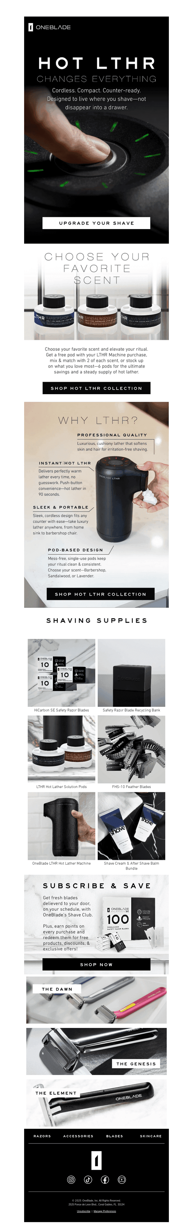 OneBlade email from Fri, Jan 16, 2026