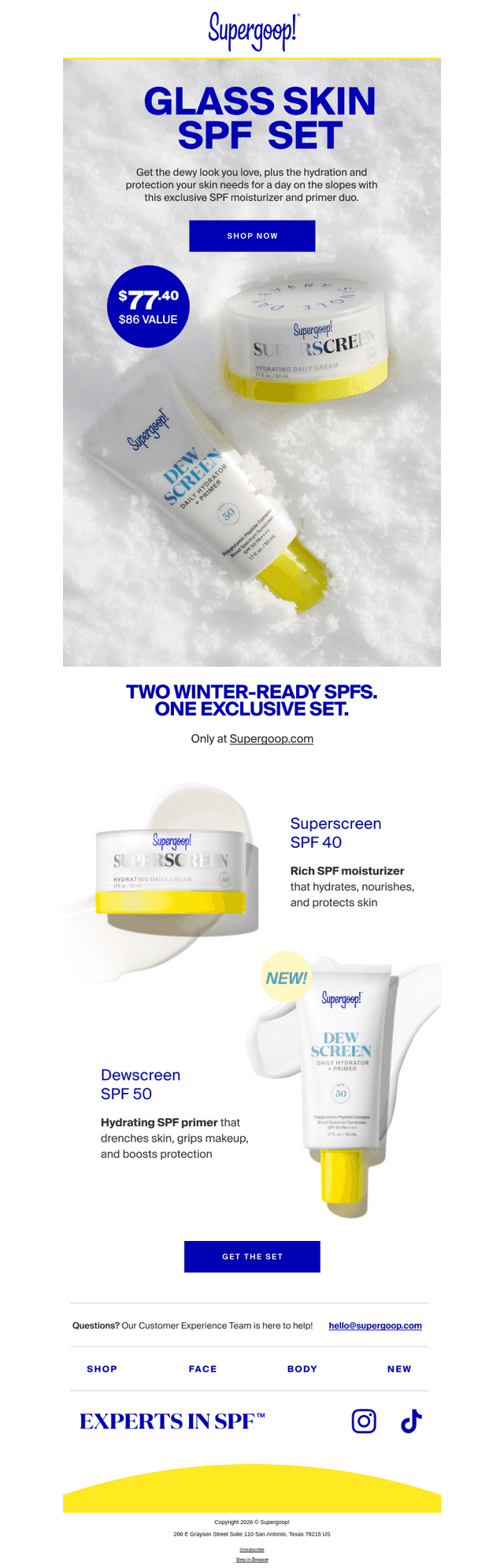 NEW! Glass Skin SPF Set ❄️