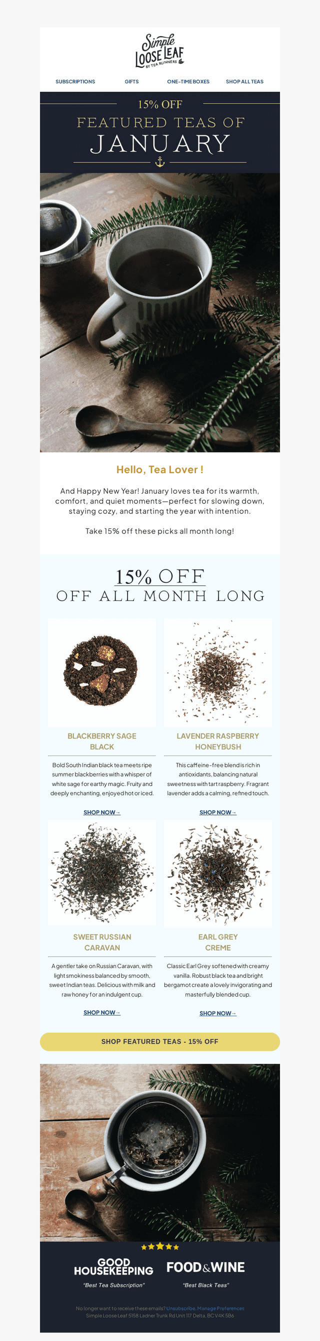 Simple Loose Leaf email from Fri, Jan 16, 2026