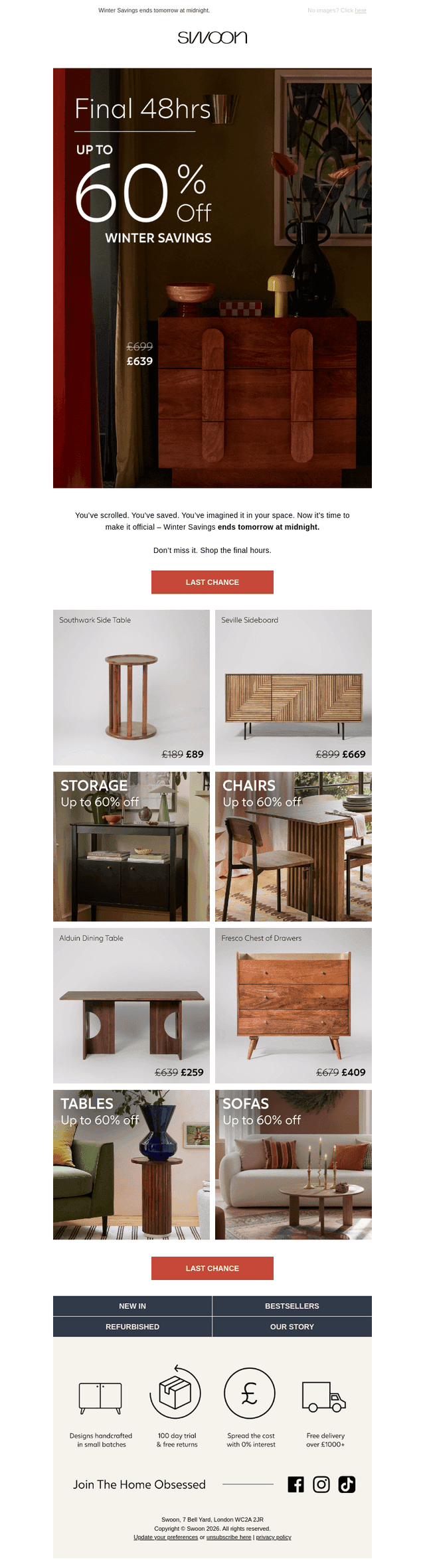 Final 48hrs | Up to 60% off