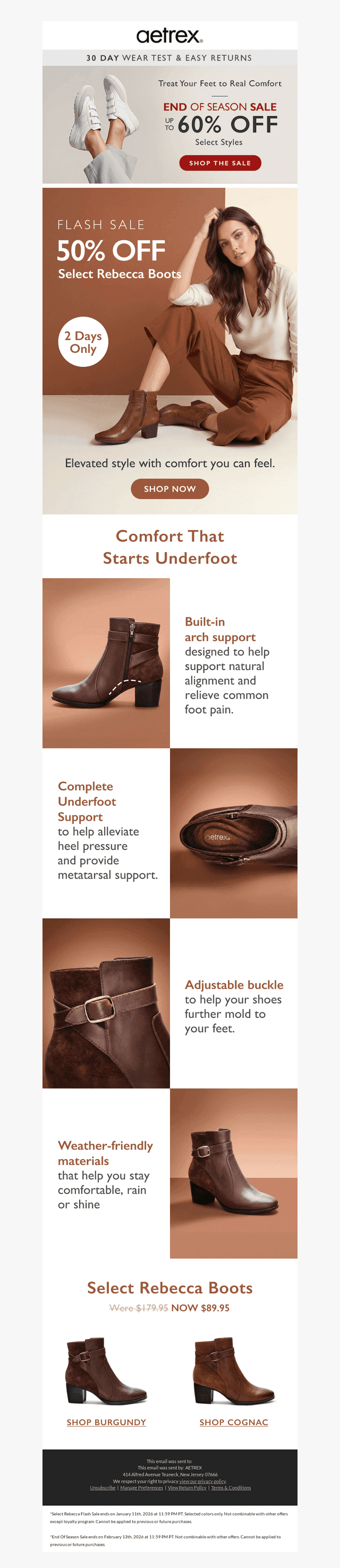 Flash Sale: 50% Off Select Rebecca