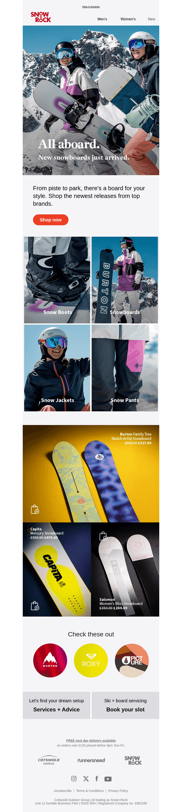 Snowboards for the bold few🏂