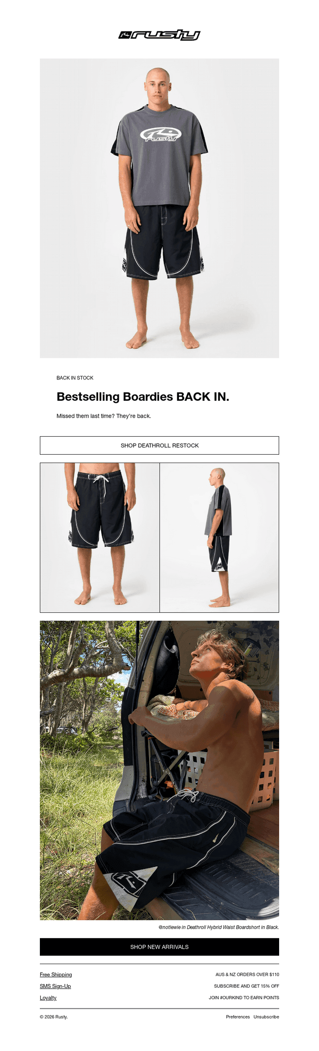 BACK IN STOCK | Deathroll Boardshort