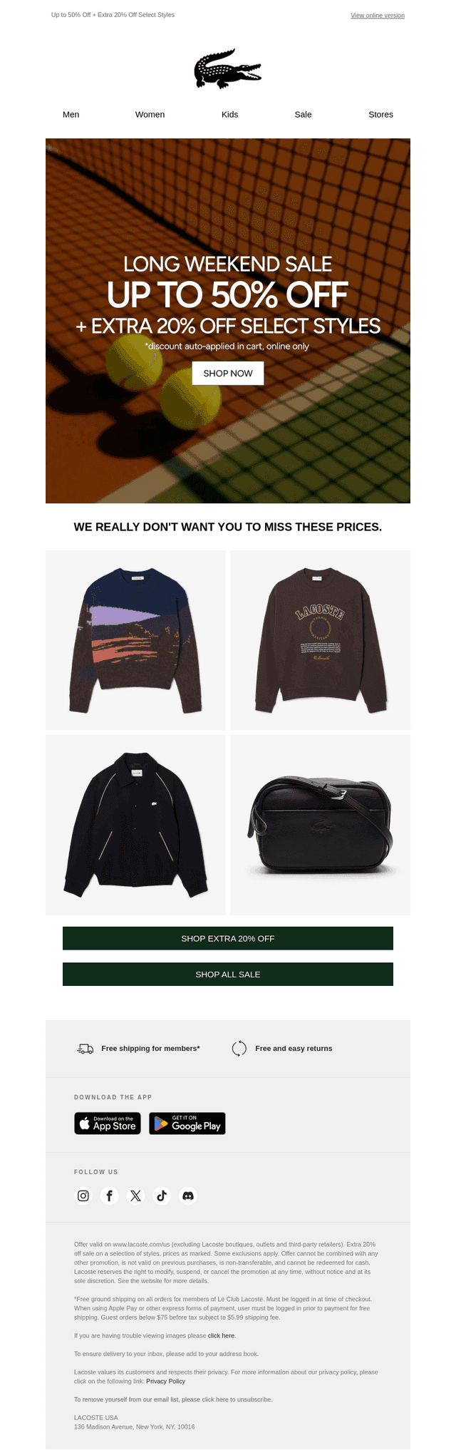 Don't Miss the Sale!