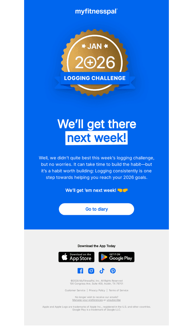 Good try this week!
