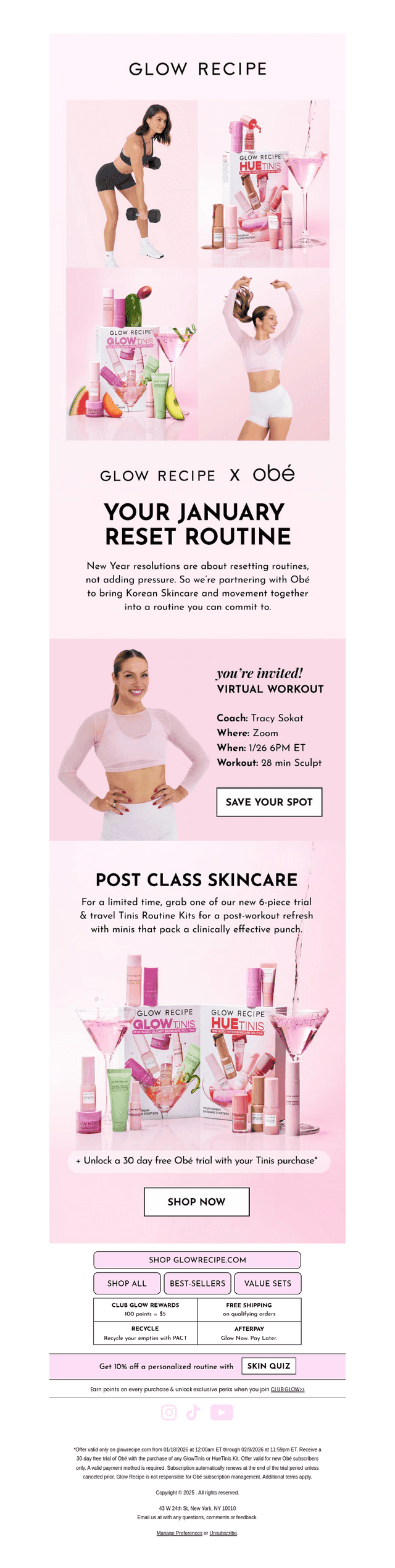 Glow Recipe email from Sun, Jan 18, 2026