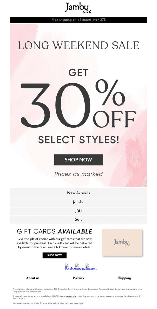 Select Styles Now 30% OFF