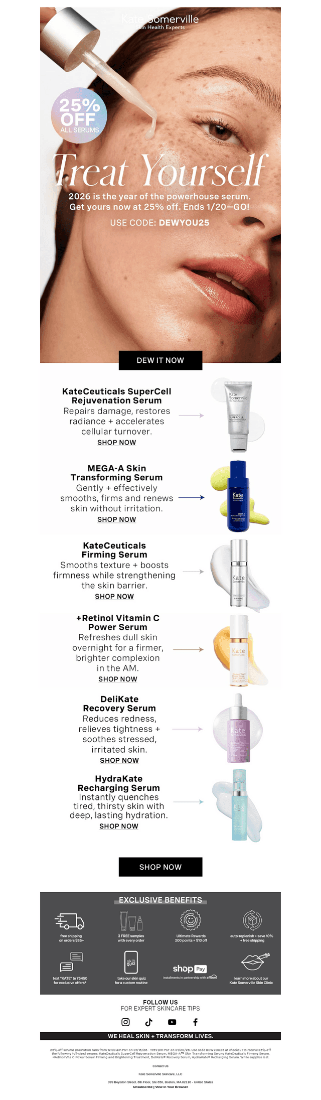 ATTENTION: All Serums = 25% Off 🚨