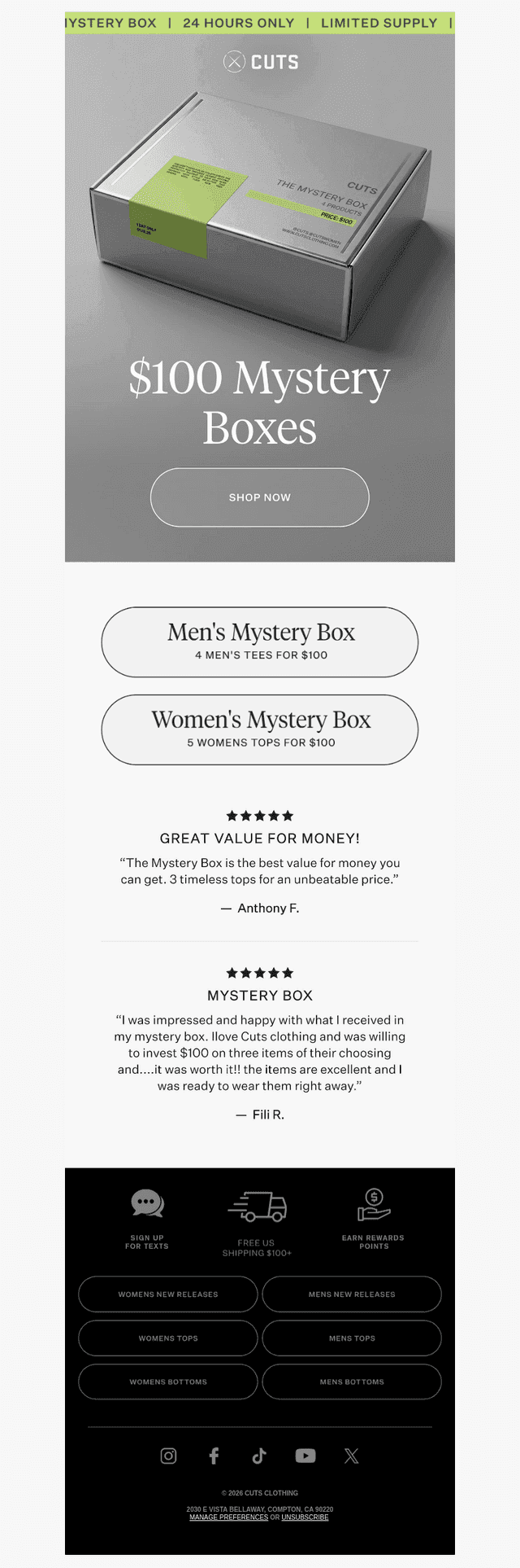 $100 Mystery Boxes are LIVE