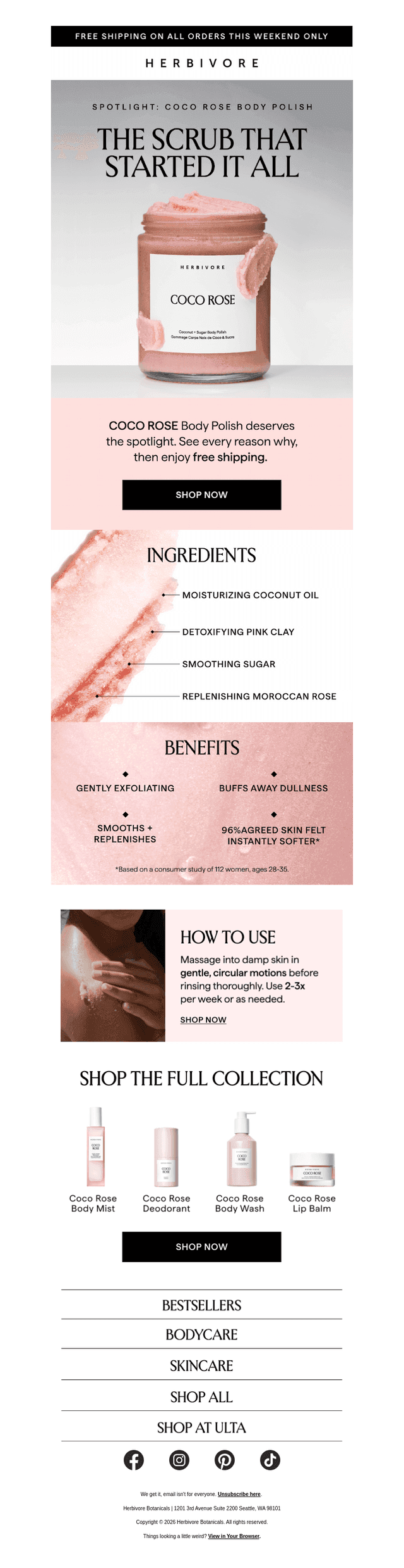 Spotlight: COCO ROSE Body Polish