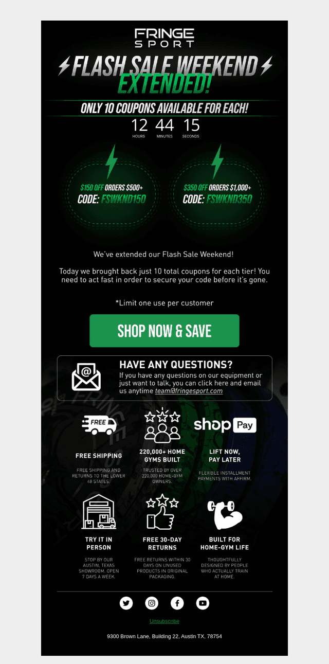 EXTENDED ⚡ Flash Sale Weekend is ON!