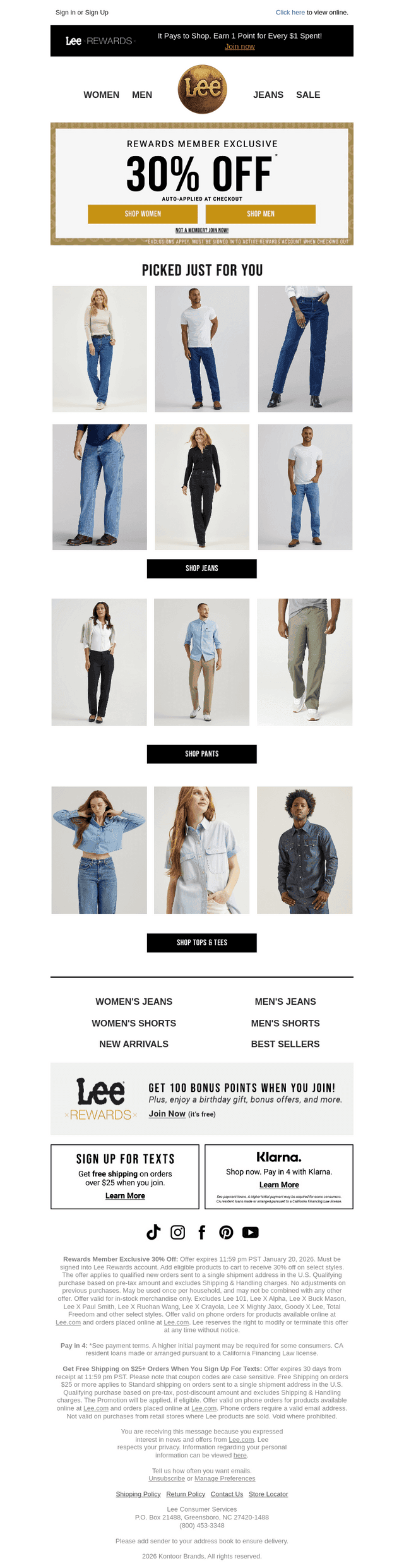 30% Off Reward Member Exclusive