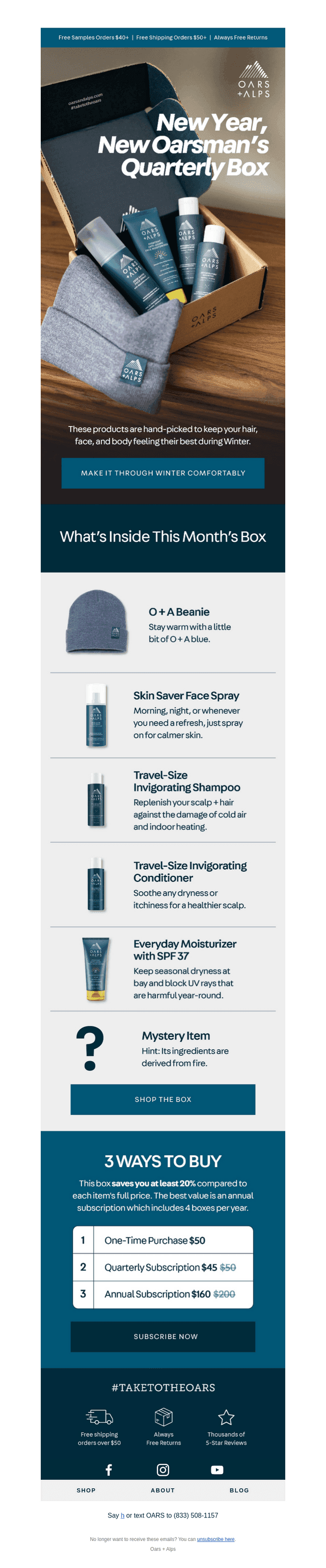 NEW: Oarsman's Quarterly Box