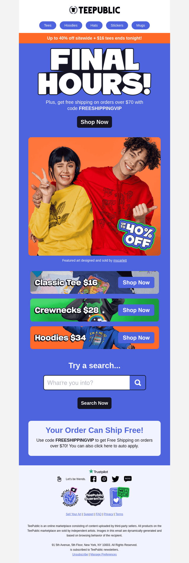Only a few hours left to save!