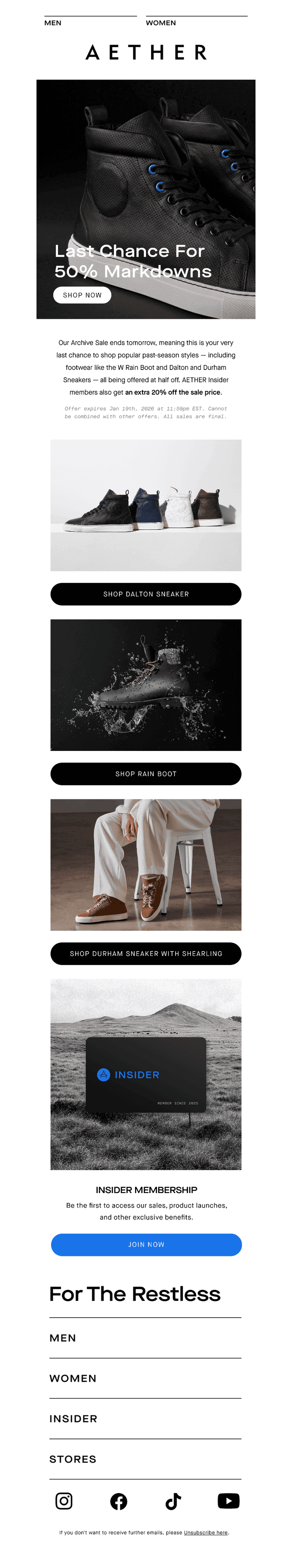 Our Archive Sale Ends Tomorrow