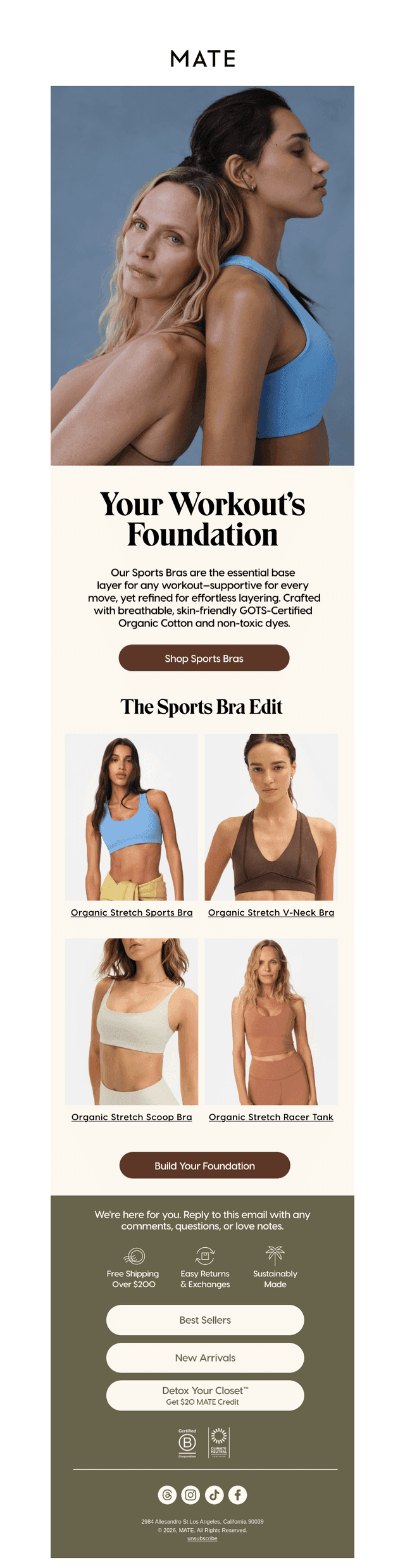 YOUR WORKOUT’S FOUNDATION