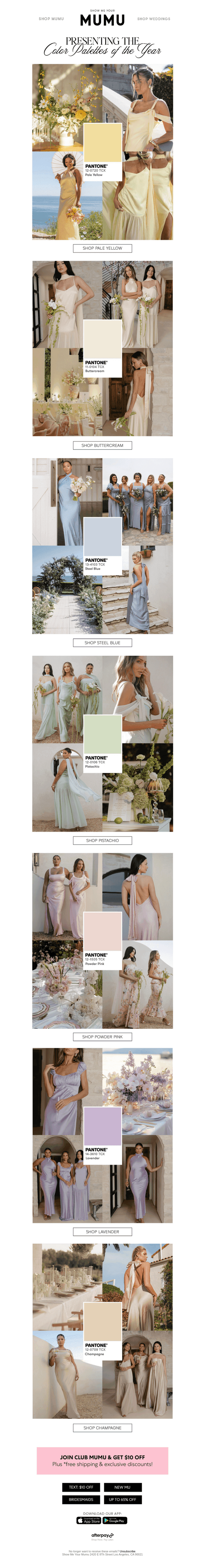 TRENDING BRIDESMAIDS COLORS