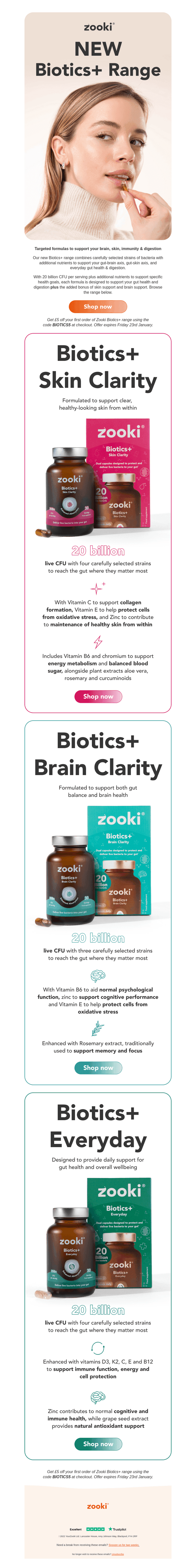 Discover our new Biotics+ range ⭐️