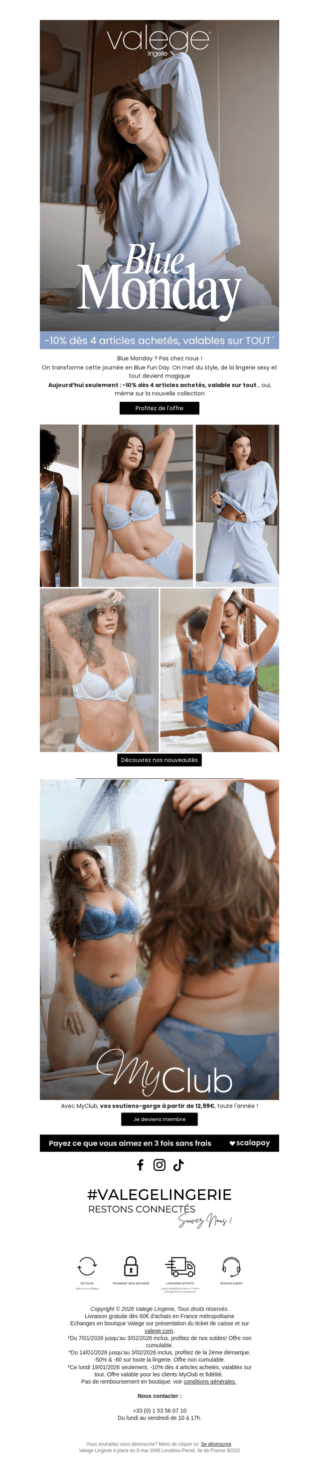 Blue Monday : -10% sur tout
