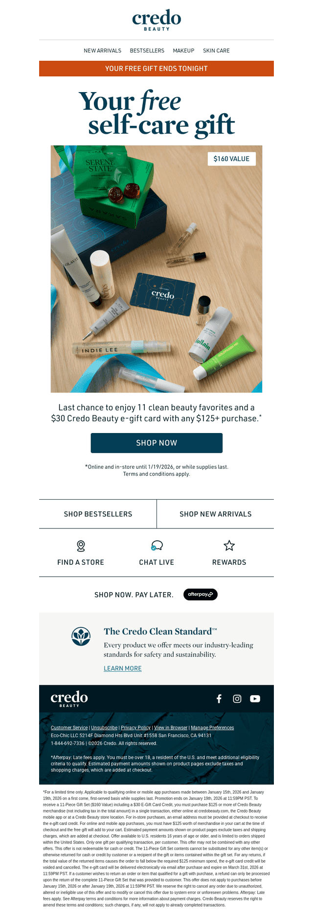 Final hours: Free self-care gift ($160 value)